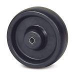 Tente løs hjul varmefast ø80x35 mm ø8,4xnl45,5 (m.tilbehør) selvsmørende leje 100 kg byggehøjde: 80 mm. driftstemperatur: -40°/+280°