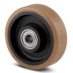 Tente løs hjul polyuretan ø250x60 mm ø30xnl60 din-kugleleje byggehøjde: 250 mm. driftstemperatur: -20°/+60°