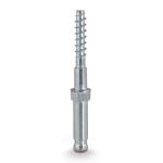 Møbel stift s10 med trægevind og bund 7x25 ø8 tap byggehøjde: 50 mm.