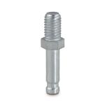 Møbel stift s70 med gevind og bund 8x25 ø8 tap byggehøjde: 50 mm.