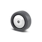 Tente løs hjul polyuretan ø50x20 mm ø6,2xnl22 konusleje byggehøjde: 50 mm. driftstemperatur: -40°/+80°