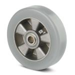 Tente løs hjul polyuretan rund bane ø160x50 mm ø20xnl60 din-kugleleje byggehøjde: 160 mm. driftstemperatur: -20°/+60°