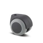 Tente møbelhjul lumina ø50mm ø10mm taphul ral 9011/9011/7042 byggehøjde: 55 mm. driftstemperatur: -10°/+40°