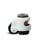 Tente footmaster nivellerende hjul ø50 mm 250 kg med bolthul gdn-60s-nyn manuel byggehøjde: 82 mm. driftstemperatur: -10°/+90°