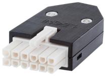 Signalstik 6fx2003-0sl12 til tilslutning til s-1fl6 li 12-polet isolator 2x stik