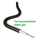 Fiberkabel universal unitube central dry tub tør tub 8xg657a1 singelmode lsf/oh - euro class b2ca sort