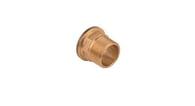 Henco super size overgangsnippel 75 mm x 2 1/2 i gylden messing