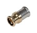 Henco pres muffe-overgang alu/stålrør 20x18mm cusi
