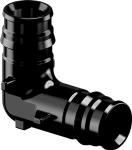 Uponor q&e vinkel 90° ppsu sort 20 mm