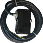 ledning sort 2m inkl 3f adapter