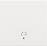Tangent med led med forlad hjem symbol white coated