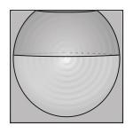 Sensor 180° 9m væg sterling nhc