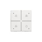 Ventilationstryk med led white nhc