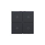 Ventilationstryk med led anthracite nhc