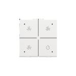 Ventilationstryk med led white coated nhc