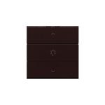 Dæmpertryk enkelt dark brown nhc