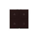 Ventilationstryk med led dark brown nhc