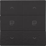 Motortryk dobbelt bakelite® piano black coated nhc