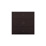 Dæmpertryk enkelt bakelite® piano black coated nhc