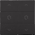 Dæmpertryk dobbelt bakelite® piano black coated nhc