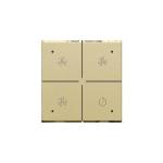 Ventilationstryk med led gold coated nhc