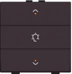 Dæmpertryk enkelt m.led dark brown nhc