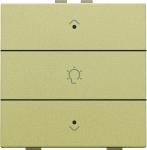 Dæmpertryk enkelt m. led gold coated nhc
