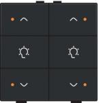 Dæmpertryk dobbelt m. led black coated nhc