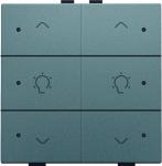 Dæmpertryk dobbelt m. led steel grey coated nhc