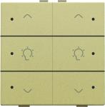Dæmpertryk dobbelt m. led gold coated nhc