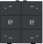 Motortryk dobbelt med led anthracite nhc