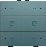 Motortryk dobbelt med led steel grey coated nhc