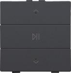 Audio tryk med led anthracite nhc