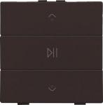 Audio tryk med led dark brown nhc