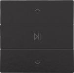 Audio tryk med led bakelite® piano black coated nhc