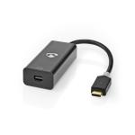 USB-adapter | USB 3.2 Gen 1 | USB Type-C Han | Mini DisplayPort | 0.20 m | Runde | Guldplateret | PVC | Anthracite | Window Box
