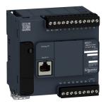 Modicon m221 plc serial line di9 ai2do7 npn 24v dc