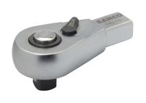 Bahco pæreformet skraldehoved 1/2 med quick release og rektangulær adapter 9x12