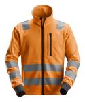Snickers AW fleecejakke Hi-Vis klasse 2/3 8036 - Hi-vis Orange / L | Jakker | EN ISO 20471 - klasse 2 | Fleecejakke