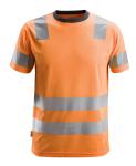 Snickers T-shirt High-Vis klasse 2 2530 - orange / S | T-shirts | Hi-vis | Overdele