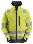 Snickers AllroundWork Softshell 1230 - Hi-Vis gul/navy / XS | Jakker | Herre | ID-Kort holder