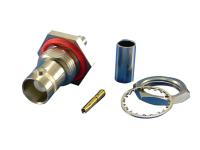 Bnc hun crimp bulkhead til rg58 kabler