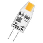 Se Osram LED Pin Micro 1W/827, (100 lumen) G4 12v, ikke dæmpbar, stiftpære, (=10W) hos Elvvs.dk