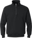 Kansas ACODE Sweatshirt M/kort lynlås 116774 - Sort / M | Sweatshirt | Helårs | Hi-vis