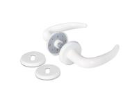 Dørgreb coupe hvid plast 10088