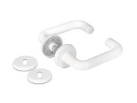 Dørgreb u-form hvid plast 10089