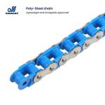 10010b-1pc pc (poly steel chain) vedligeholdelsesfri ved kombination af aisi304 yderled samt plastiske inderled simplex