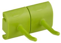 Vikan hygiejnisk vægophæng dobbeltkrogs modul 82mm lime