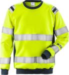 Kansas Flamestat Hi Vis sweatshirt kl.3 7076 109428 - HV. gul/mari / L | Sweatshirt | 121639-940 | Herre