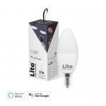 wi-fi lyskilde kertel lkehvid m 5w 4 6500k - 2700 rgb c35 e14 moments bulb lite